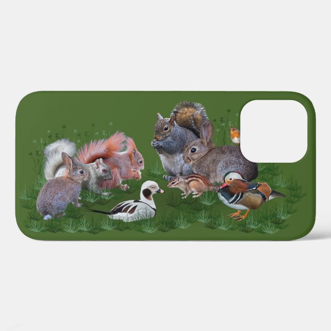 Woodland Animals iPhone 12 Case (Back (Horizontal))