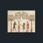 Woodland Animals Minstrel Group Canvas Print<br><div class="desc">Minstrel Group by Fab Funky.  Features a group of woodland animals playing music together undernearth autumn-like trees. | 191622D</div>