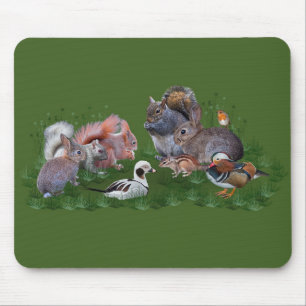 Woodland Animals Mousemat