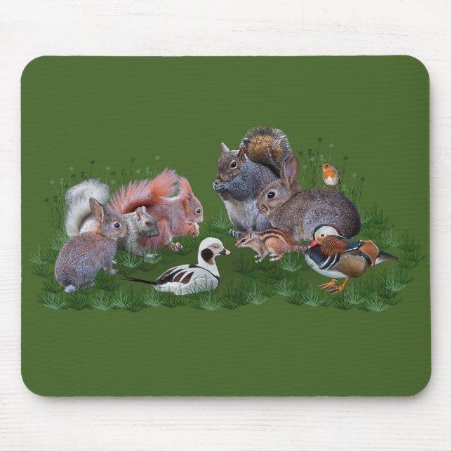 Woodland Animals Mousemat (Front)
