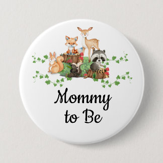 Woodland Animals Mummy to Be Pin