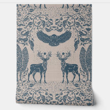 Woodland Animals Mythology Grey 