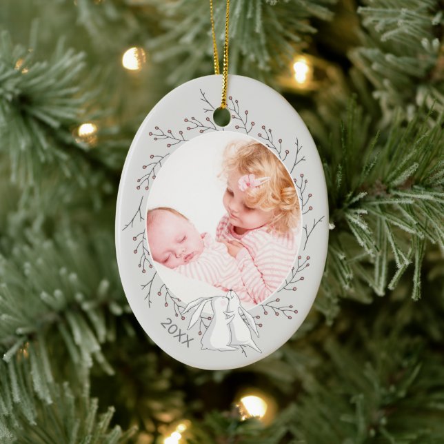 Woodland Animals | Photo Ceramic Tree Decoration (Tree)