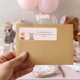 Woodland Animals Pink