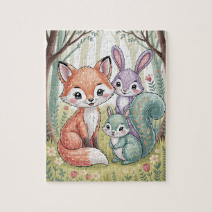 Woodland animals puzzle