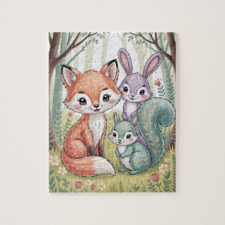 Woodland animals puzzle