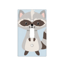 Woodland Animals Racoon Light Switch Cover