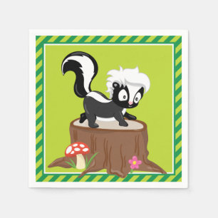 Woodland Animals   Skunk Napkin