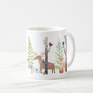 Woodland Animals Trees Birds Greenery Forest Mugs