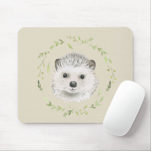 Woodland Animals Watercolor Simple Mouse Mat