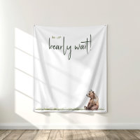 Woodland Animals We Can Bearly Wait Backdrop