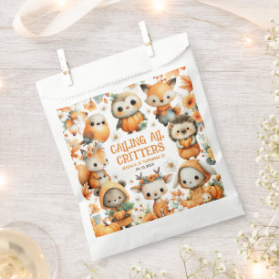 Woodland Animals Whimsical Autumn Kids' Birthday Favour Bags