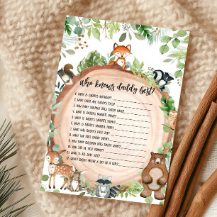 Woodland Animals Who Knows Daddy Best Game