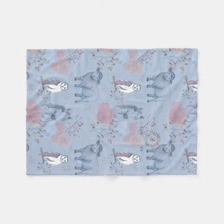 Woodland Art Baby Blanket