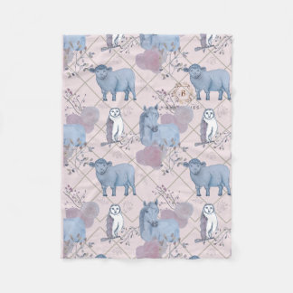 Woodland Art Baby Blanket