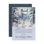 Woodland Baby Animals Winter Boy Baby Shower