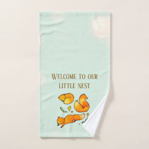 Woodland Baby Arrival Newborn Bath Towel Set