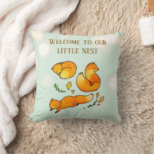 Woodland Baby Arrival Newborn Cushion