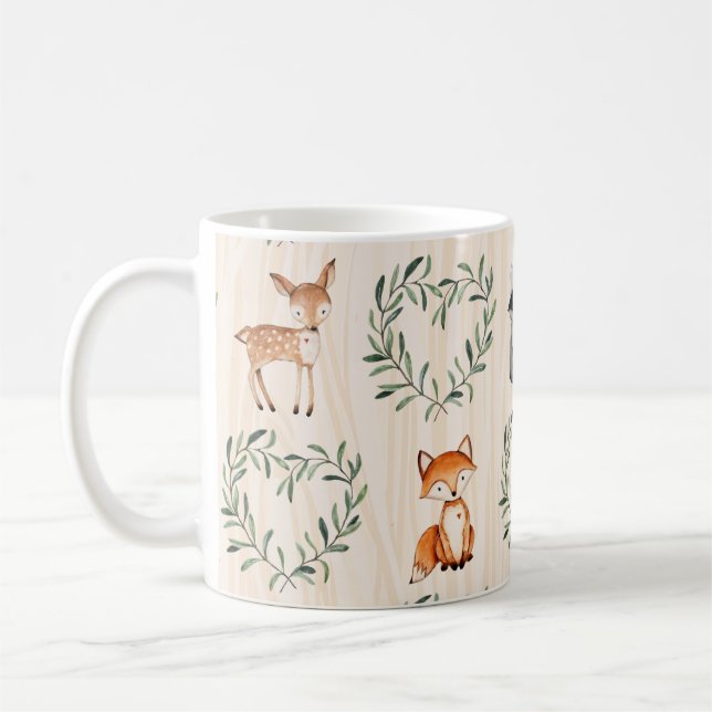 Woodland Baby Forest Animal  Coffee Mug (Left)