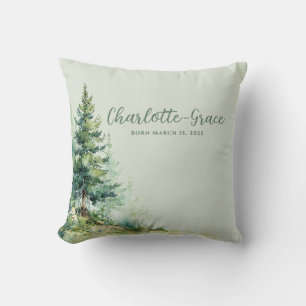 Woodland Baby Nursery • Sage Forest Decor Cushion