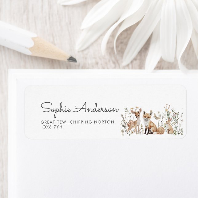 Woodland Baby Shower Address (Insitu)