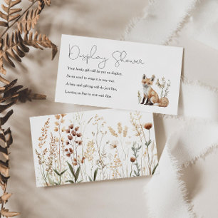 Woodland Baby Shower Display Shower Enclosure Card