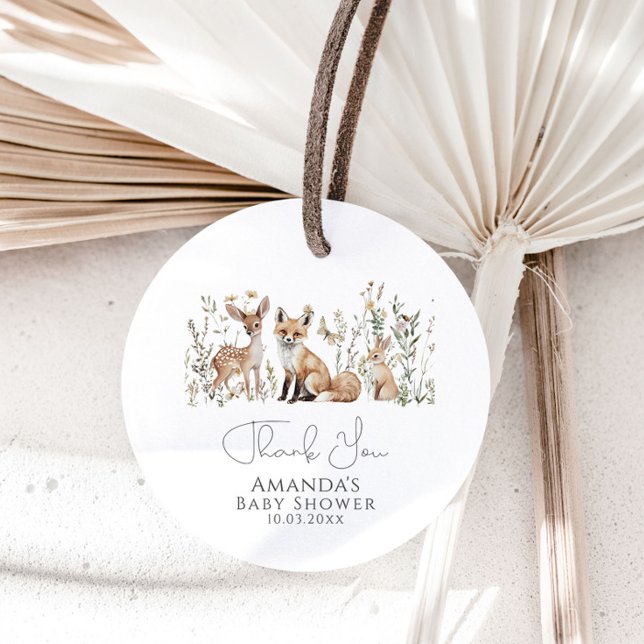 Woodland Baby Shower  Favour Tags (Creator Uploaded)