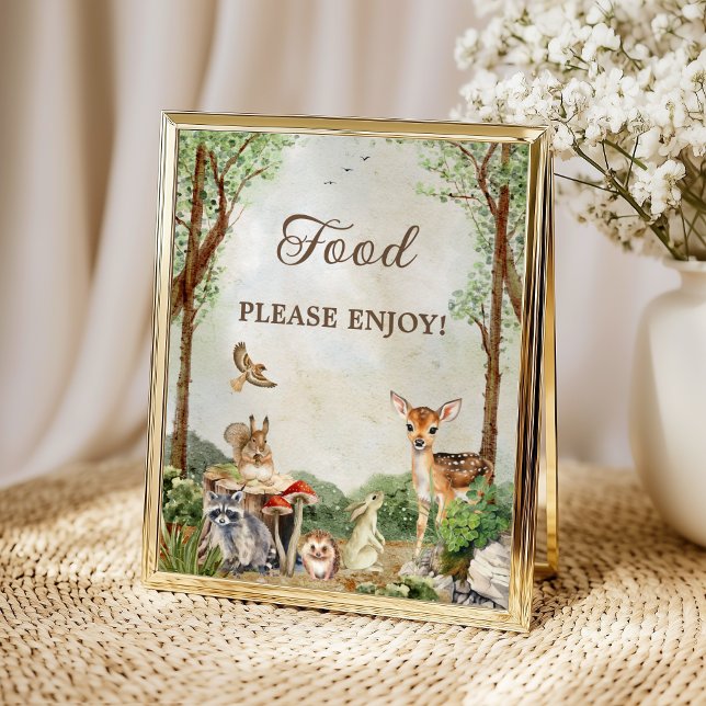 Woodland Baby Shower Food Table Poster (Creator Uploaded)