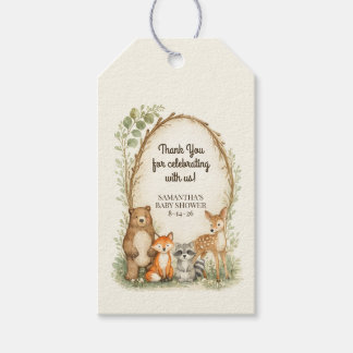 Woodland Baby Shower Gift Tags