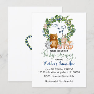 Woodland Baby Shower Invitation