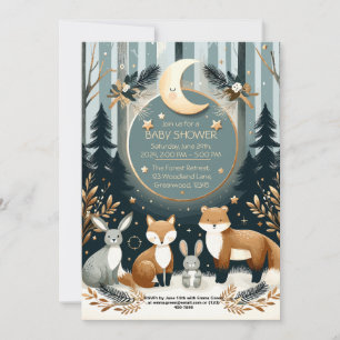 Woodland Baby Shower Invitation