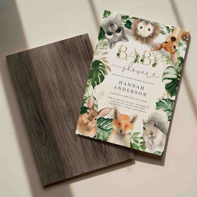 Woodland Baby Shower Invitation (Creator Uploaded)
