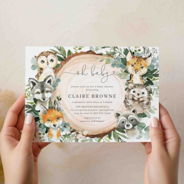 Woodland Baby Shower Invitation (Creator Uploaded)