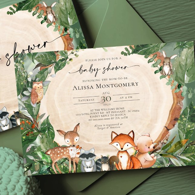 Woodland Baby Shower Invitation (Creator Uploaded)