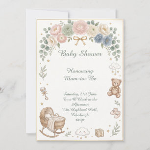 Woodland Baby Shower Invitation