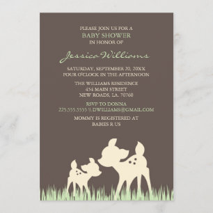 Woodland Baby Shower Invitation