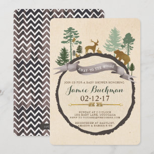 Woodland Baby Shower Invite
