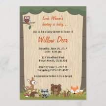 Woodland Baby Shower Invite *boy/girl/surprise*