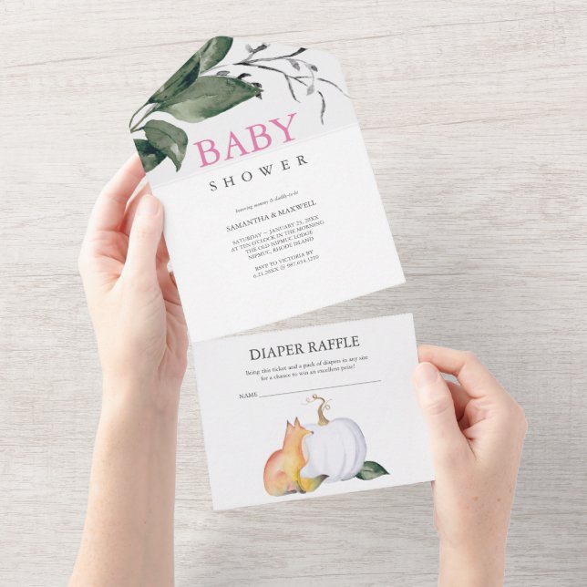 Woodland Baby Shower Invites (Tearaway)