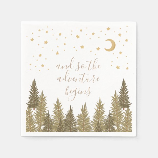 Woodland Baby Shower Napkin (Front)