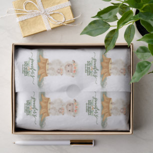 Woodland baby shower package Sheep Tissue Paper