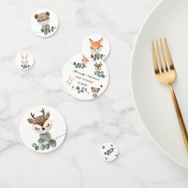 Woodland Baby Shower Social Distance Confetti (Group)