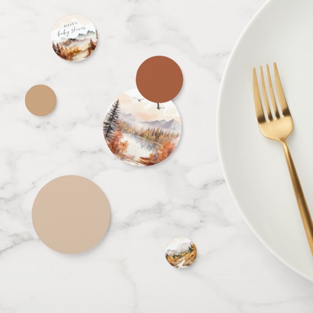 Woodland Baby Shower Table Confetti Rustic Forest (Group)