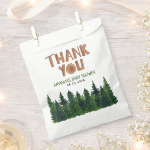 Woodland Baby Shower Thank You Favour Bags