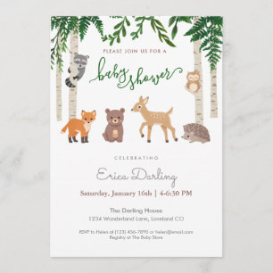 Woodland baby shower theme   gender neutral programme