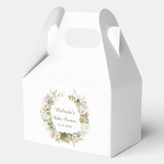 Woodland Baby Shower with Cute Hedgehog Favour Box