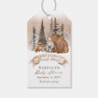 Woodland Bear |Animals Bearly Wait Boy Baby Shower