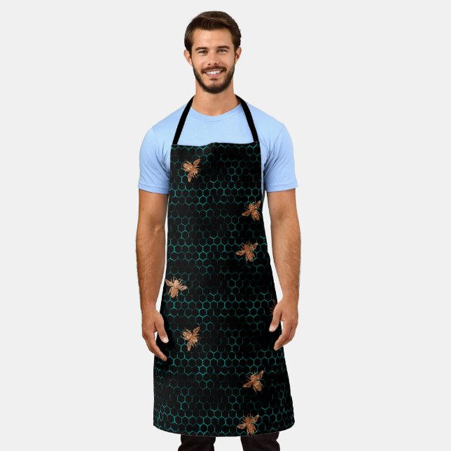 Woodland Bee Series Design 2  Apron (Worn)