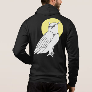 Woodland Bird Illustration Owl Hoodie