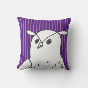 Woodland Bird Purple Cute Owl Cushion